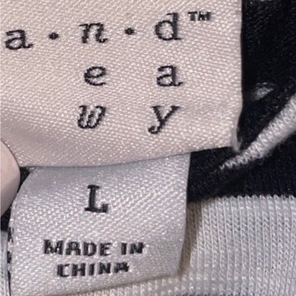 Women’s A New Day black and white drawstring waist dress (L) - Picture 3 of 3